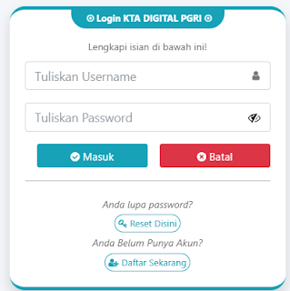 Register PGRI Cibinong - Persatuan Guru Republik Indonesia Cabang Cibinong